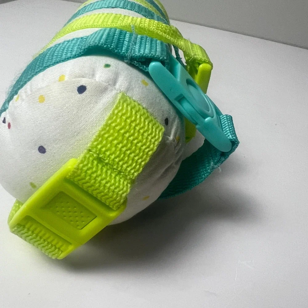 Lovevery Buckle Barrel Toddler Toy White Teal Sensory Fine Motor Montessori